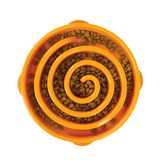 OUTWARD HOUND Fun Feeder Slo Bowl Orange - Furbabies Online